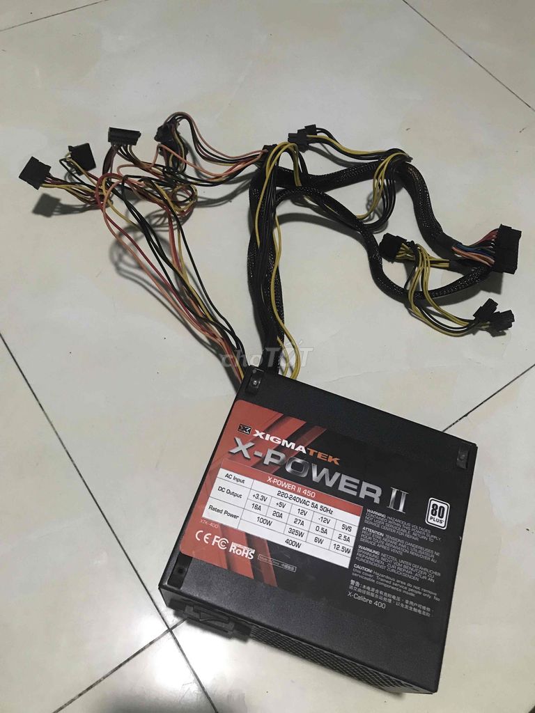 Nguồn Xigmatek 450W 80Plus chạy Dual CPU. Mua bán Linh kiện (RAM, Card...) tại Quận 7 Tp Hồ Chí Minh được đăng bởi Son hình 1