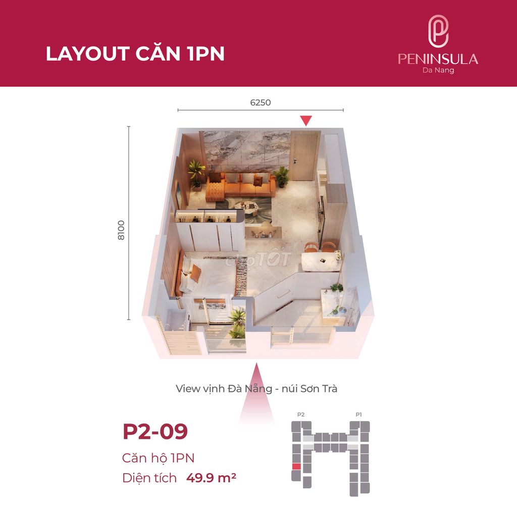 [HIẾM] Mở bán giỏ hàng căn hộ 1PN CUỐI CÙNG- Tầng 30 |PENINSULA DANANG. Mua bán căn hộ/chung cư tại Quận Sơn Trà Đà Nẵng được đăng bởi Vi Đặng hình 5