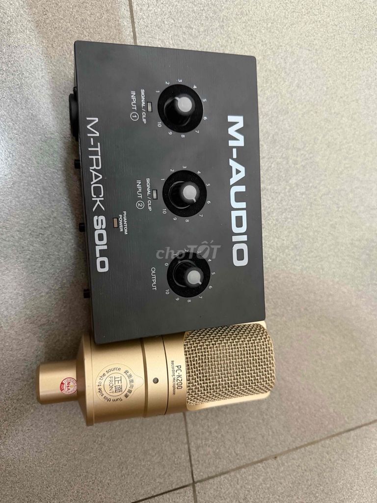 Micro thu âm M-Audio M-Track Solo Đen. Mua bán Tivi, Âm thanh tại Huyện Đông Anh Hà Nội được đăng bởi namhoaile hình 1