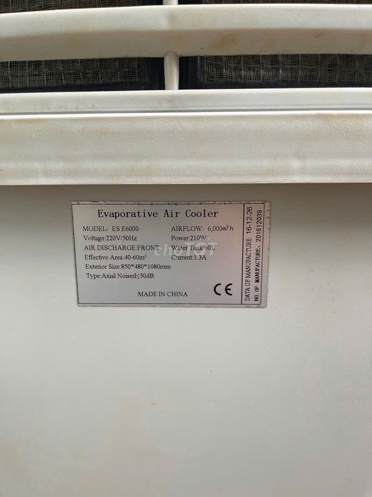 Quạt hơi nước  60L. Mua bán Quạt tại Huyện Thạch Thành Thanh Hóa được đăng bởi Nam hình 1