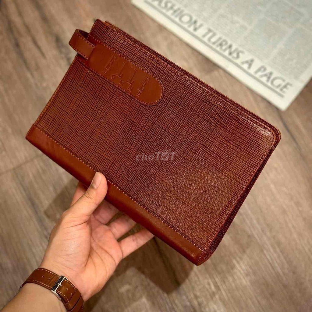 Clutch cầm tay ELLE-HOMME size 25x16 unisex