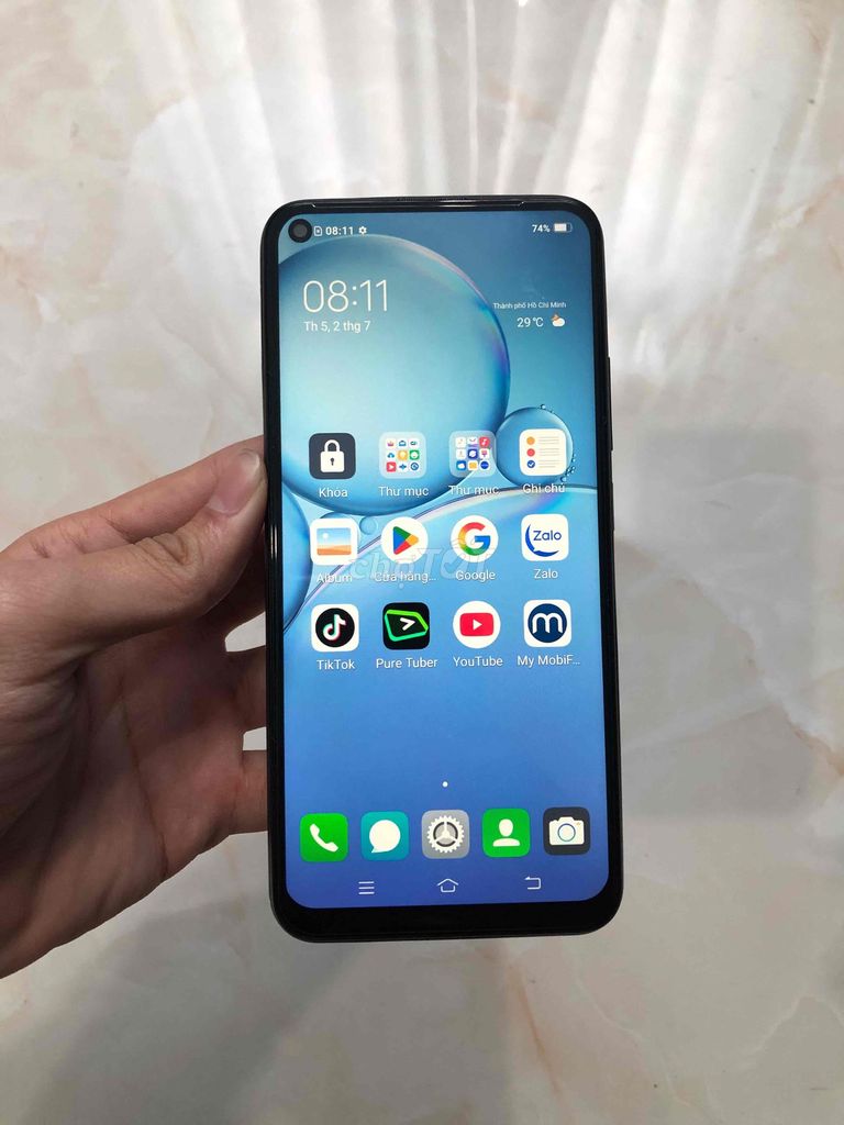 Vivo Y50 8/128GB Đen. Mua bán Điện thoại tại Quận Gò Vấp Tp Hồ Chí Minh được đăng bởi có Ship COD hình 1