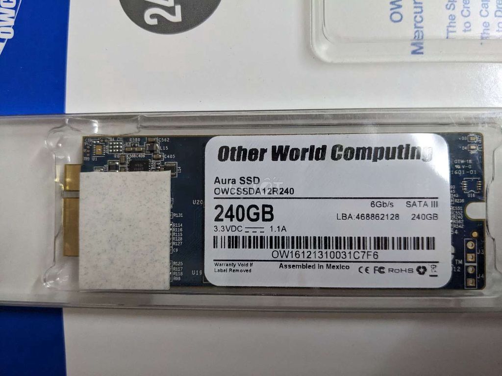 Ổ cứng SSD OWC 240GB cho Macbook 2012 2013. Mua bán Linh kiện (RAM, Card...) tại Huyện Hoài Đức Hà Nội được đăng bởi Sky hình 1