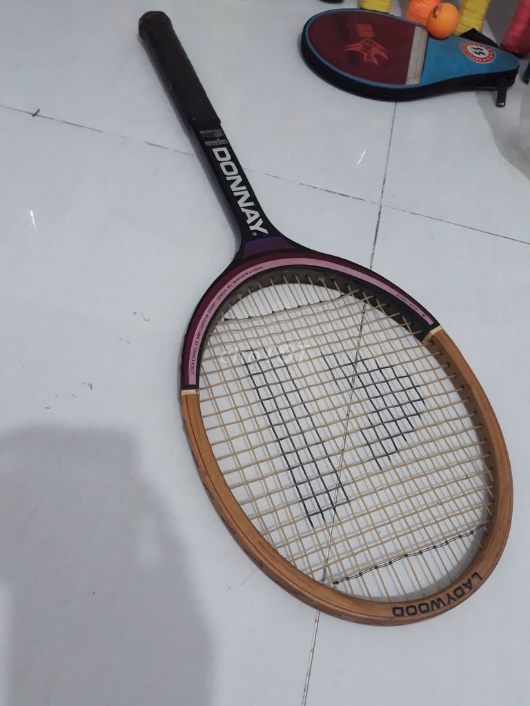 Vợt cổ gỗ tennis cho ACE sưu tầm