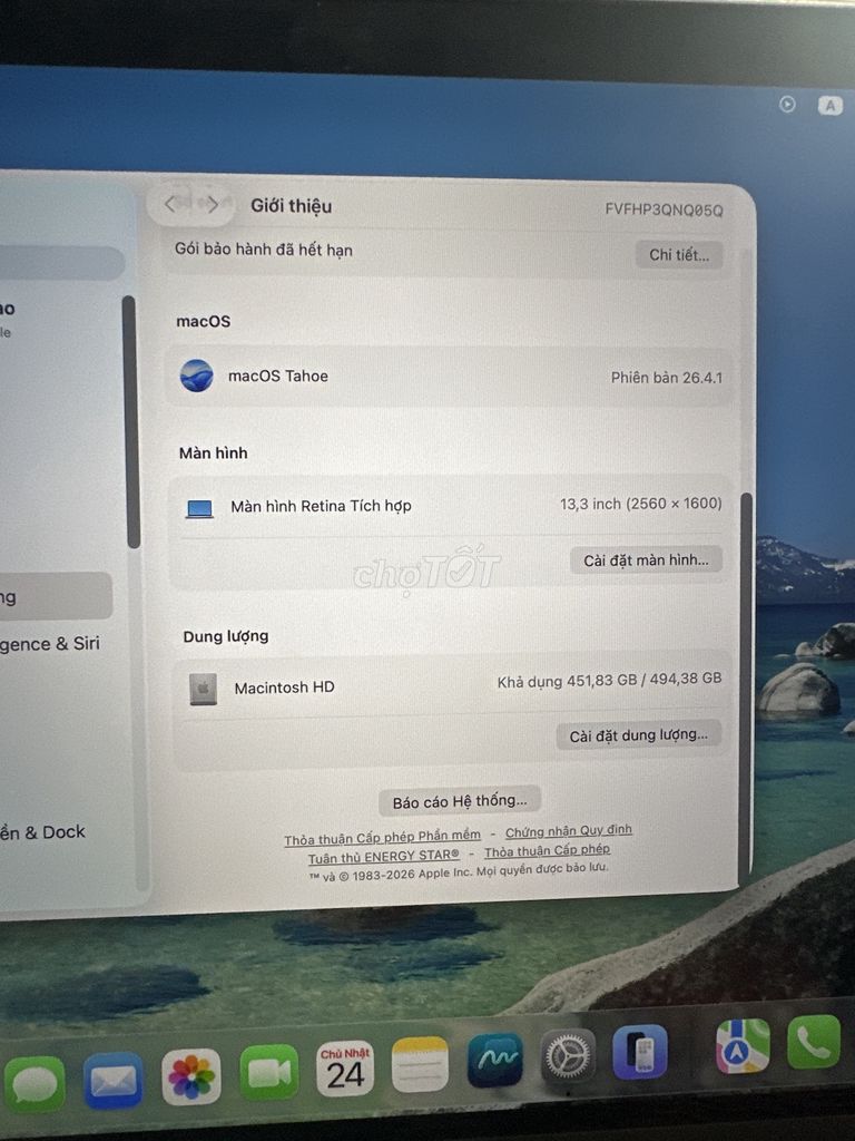 Apple MacBook Pro M1 13.3 inch 16GB/512GB. Mua bán Laptop tại Quận Bắc Từ Liêm Hà Nội được đăng bởi Tung Djnh hình 1