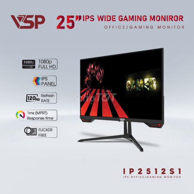 Màn hình phẳng VSP IPS 25 inch 120Hz 1ms IP2512S1