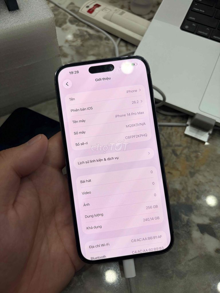 iPhone 14 Pro Max 256GB Tím VN/A. Mua bán Điện thoại tại Huyện Thanh Trì Hà Nội được đăng bởi Đoàn Xuân Tùng hình 1