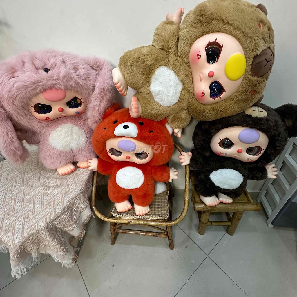 Baby three 1000% nguyên sét 2 mắt nước ,2 mắt dora