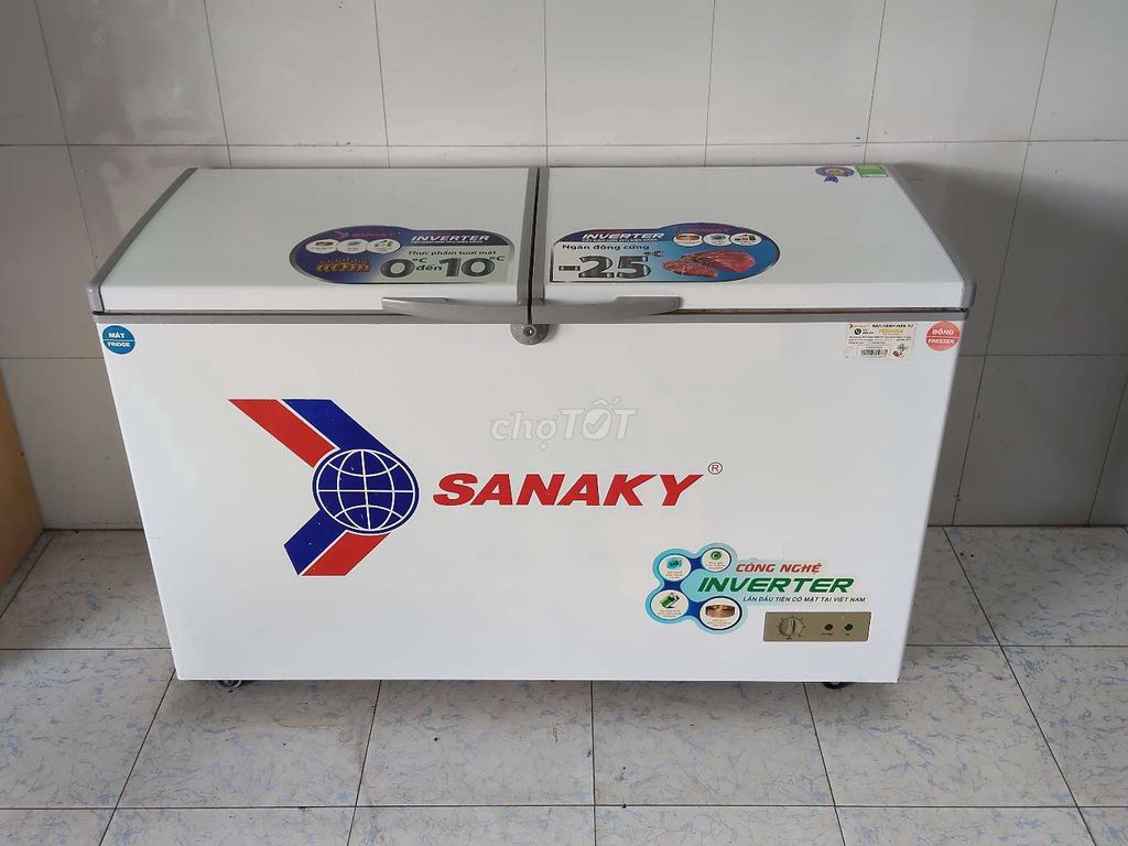 Tủ đông mát Sanaky inveter400 lít Trắng. Mua bán Tủ lạnh tại Thành phố Dĩ An Bình Dương được đăng bởi DUY ANH hình 1