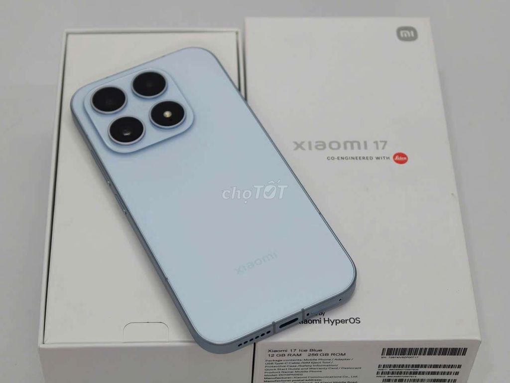 Xiaomi 17 Ice Blue 12GB/256GB Ice Blue. Mua bán Điện thoại tại Quận Ninh Kiều Cần Thơ được đăng bởi Lê Khang hình 1