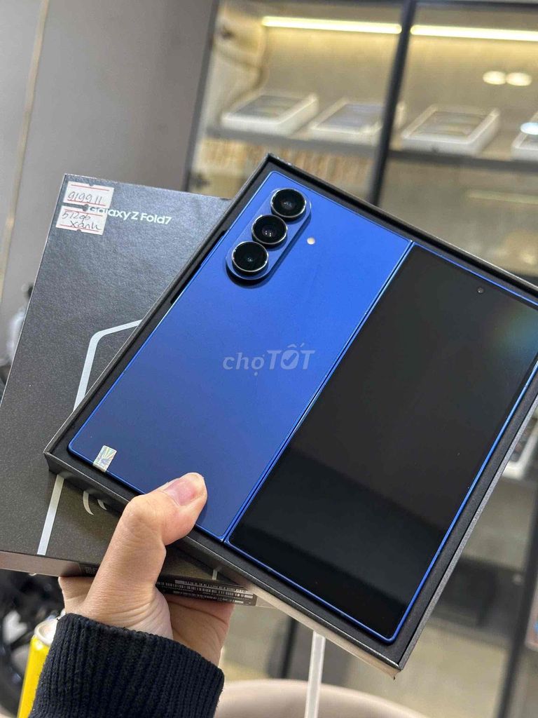 Samsung Galaxy ZFold7 12/512Gb Blue Navy Vn CBH 99. Mua bán Điện thoại tại Quận 8 Tp Hồ Chí Minh được đăng bởi TRƯỜNG MOBILE  hình 1