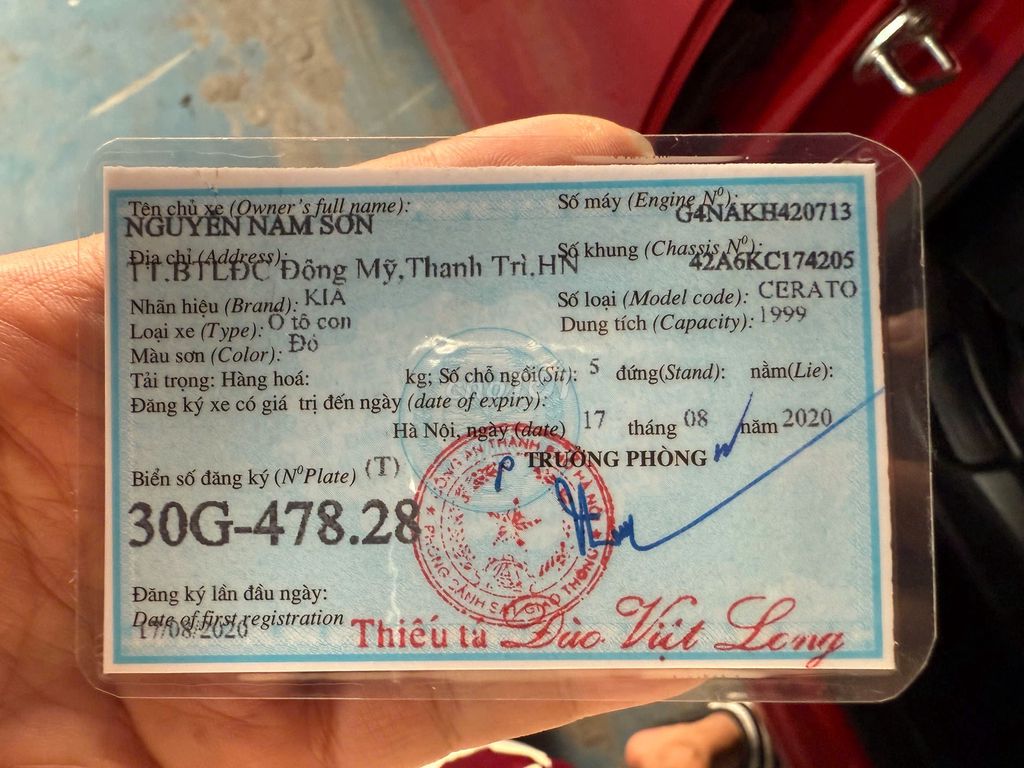 Kia Cerato 2019 1.6 AT Deluxe - 49998 km. Mua bán Ô tô tại Quận Long Biên Hà Nội được đăng bởi PHÚC LÂM  AUTO hình 7