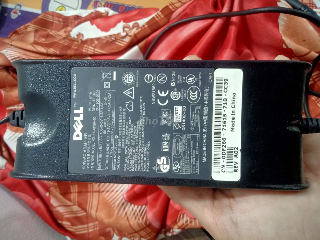 Sạc laptop Dell 90W. Mua bán Phụ kiện (Màn hình, Chuột...) tại Huyện Mỹ Xuyên Sóc Trăng được đăng bởi Alexis Sanchez  hình 1
