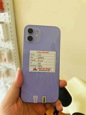 Iphone 12 64G tím zin nguyên bản. Mua bán Điện thoại tại Huyện Thuỷ Nguyên Hải Phòng được đăng bởi Nhật Hạ Mobile
