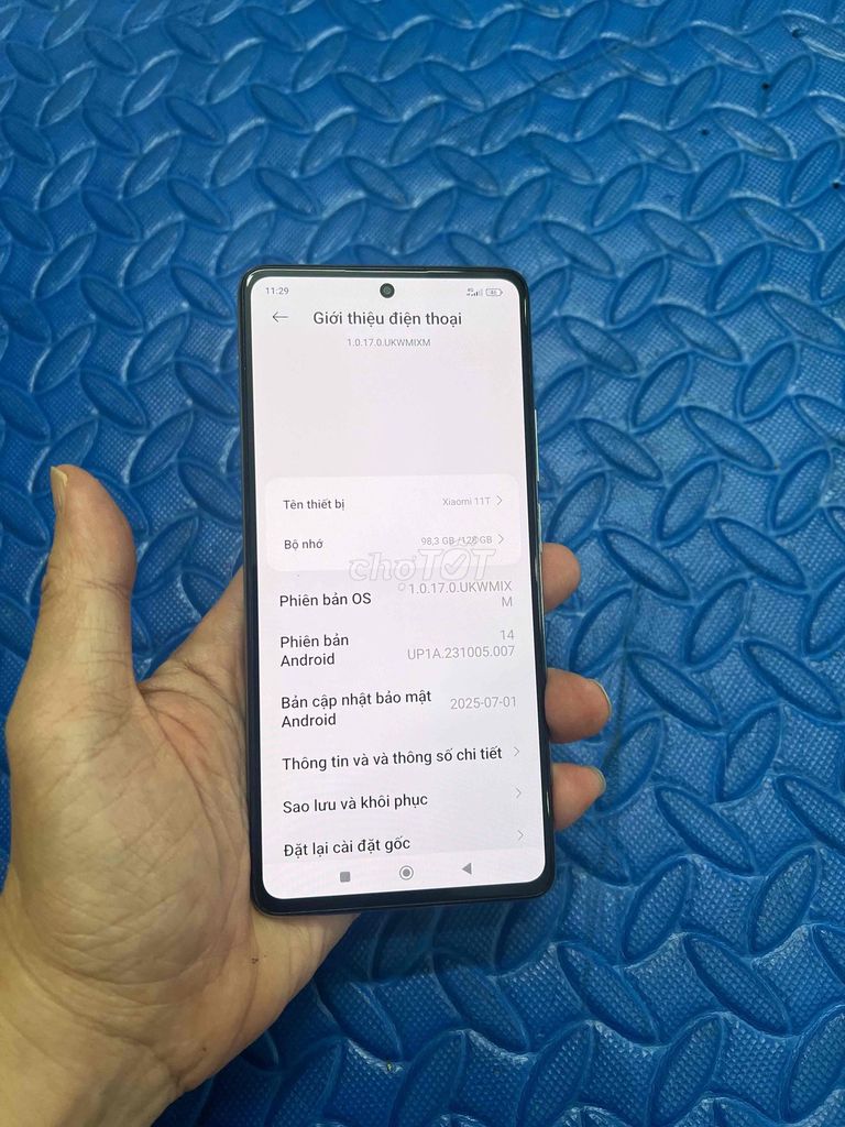 Bán Xiaomi 11T 5g Ram8/128 pin 5000 zin cũ màn zin. Mua bán Điện thoại tại Quận Hà Đông Hà Nội được đăng bởi Mạnh Mobile hình 1