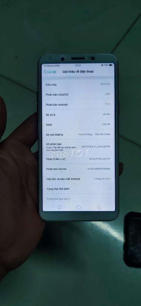 Oppo F5 128GB Vàng hồng. Mua bán Điện thoại tại Thị xã Tân Uyên Bình Dương được đăng bởi hiếu MB điện thoại cũ hình 1