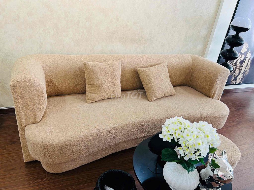 Ghế sofa vải Nâu be. Mua bán Bàn ghế tại Quận Bình Thạnh Tp Hồ Chí Minh được đăng bởi Thư Nguyễn hình 1
