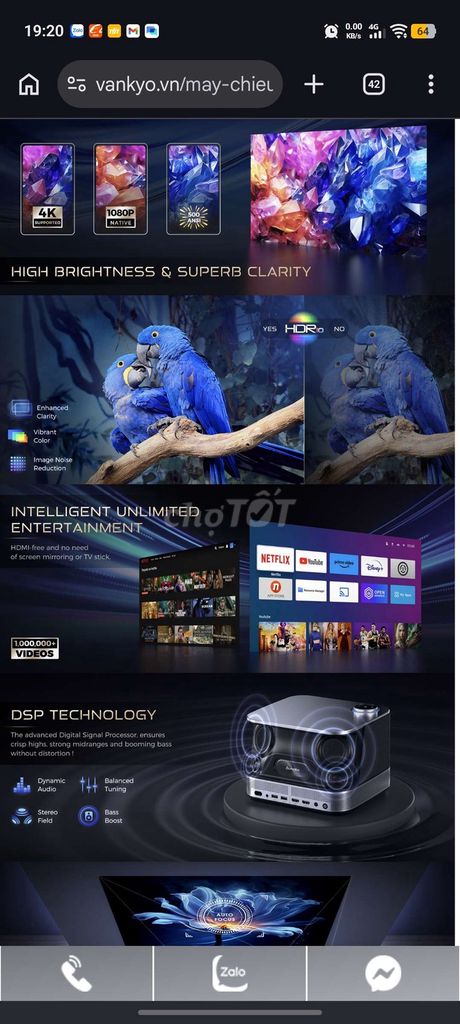 Máy chiếu Aurzen Boom 3 Full HD. Mua bán Đồ dùng văn phòng tại Quận Bình Thạnh Tp Hồ Chí Minh được đăng bởi Thịnh hình 1