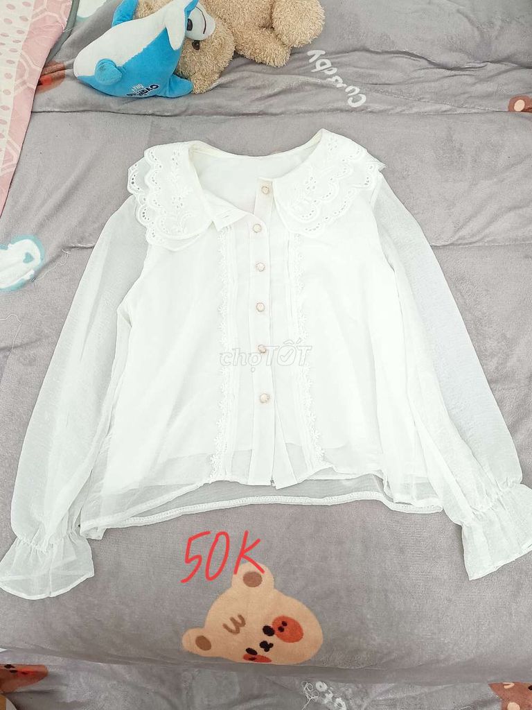 Áo sơ mi nữ trắng size M. Mua bán Quần áo tại Thành phố Chí Linh Hải Dương được đăng bởi Thành Long hình 1