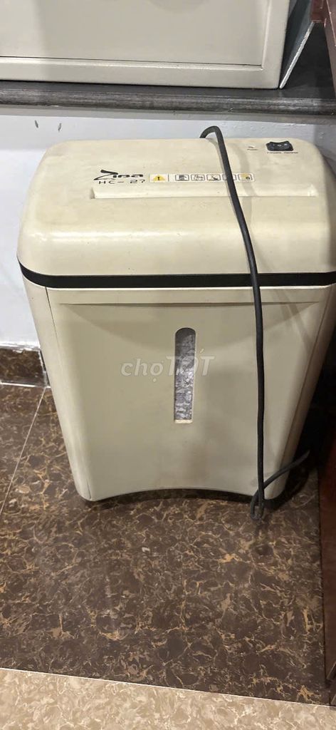 Máy hủy giấy Ziba HC-27 màu Kem. Mua bán Đồ dùng văn phòng tại Quận Cẩm Lệ Đà Nẵng được đăng bởi Tram Nguyen hình 1