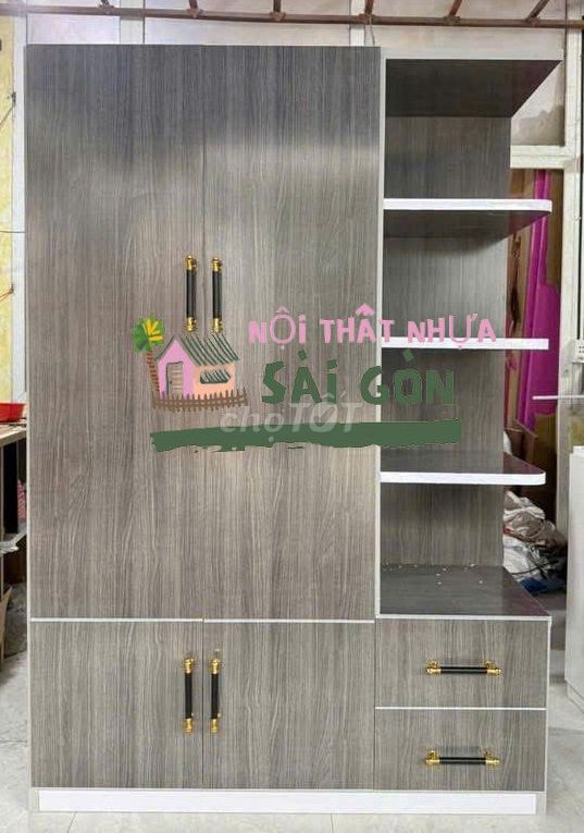 Tủ quần áo Nhựa Đài Loan 1m8x1m23x45cm Mới. Mua bán Tủ, kệ gia đình tại Thành phố Thủ Đức Tp Hồ Chí Minh được đăng bởi Nội thất giá xưởng hình 1