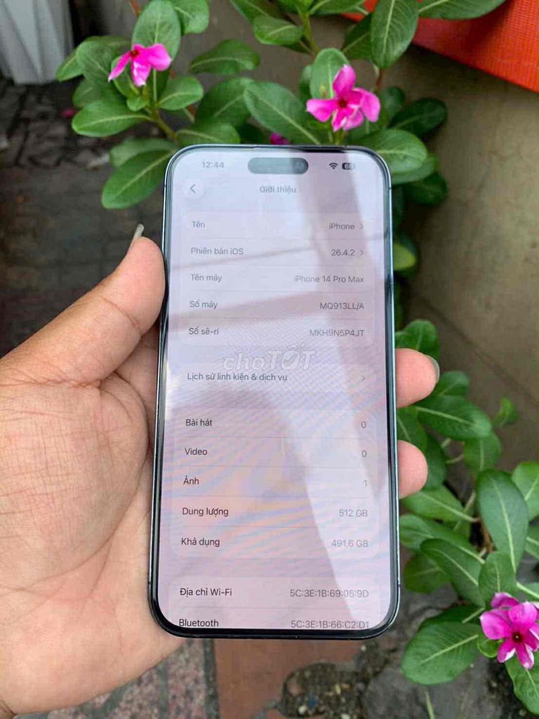 Apple iPhone 14 Pro Max 512GB Tím Đã qua sử dụng. Mua bán Điện thoại tại Quận Tân Bình Tp Hồ Chí Minh được đăng bởi Trần Gia Hưng hình 1