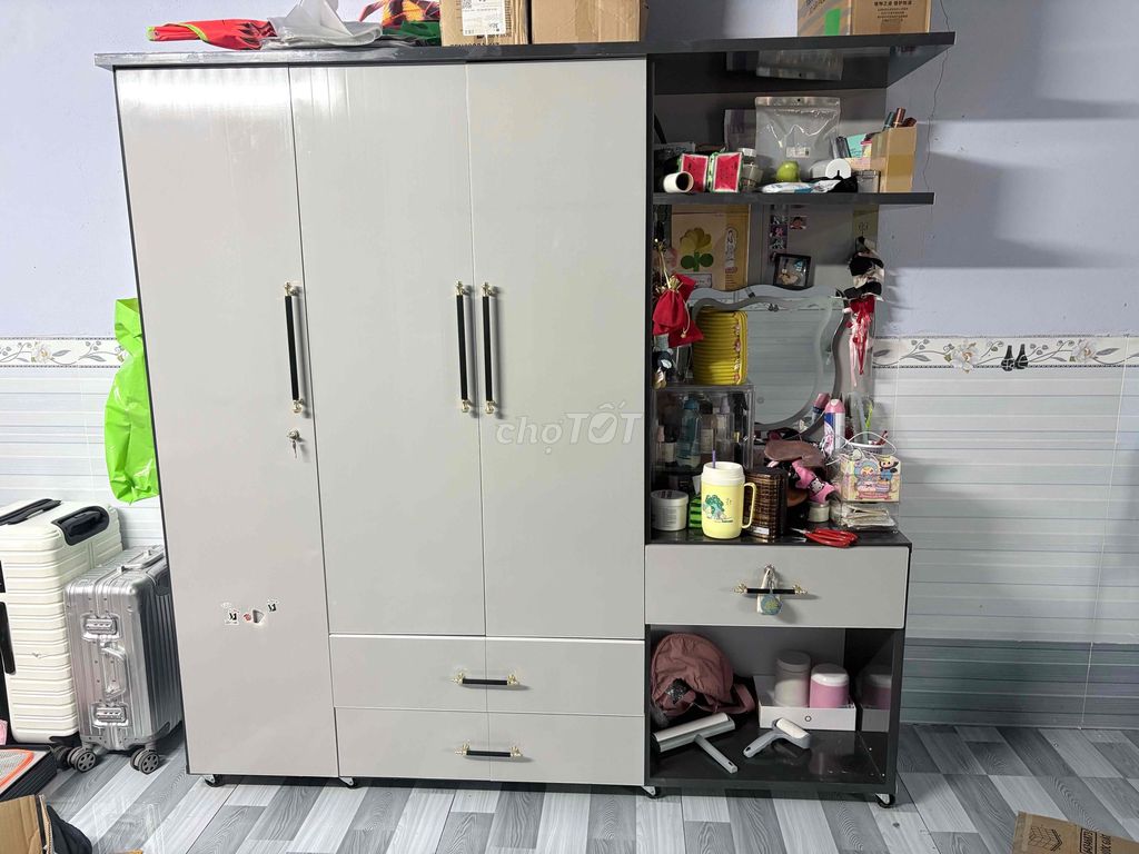 Tủ quần áo gỗ công nghiệp. Mua bán Tủ, kệ gia đình tại Huyện Bình Chánh Tp Hồ Chí Minh được đăng bởi Hà Tiều Châu hình 1