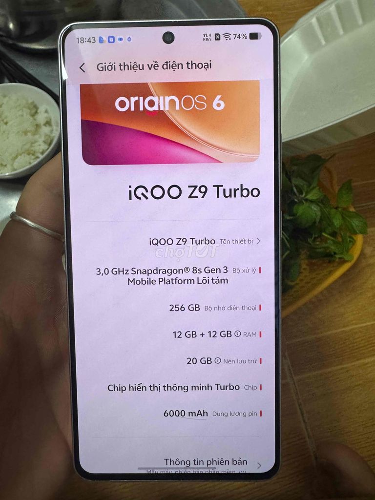 Vivo iQOO Z9 Turbo 256GB Trắng Snapdragon 8s Gen 3. Mua bán Điện thoại tại Quận Ngô Quyền Hải Phòng được đăng bởi Đình Long Nguyễn hình 1
