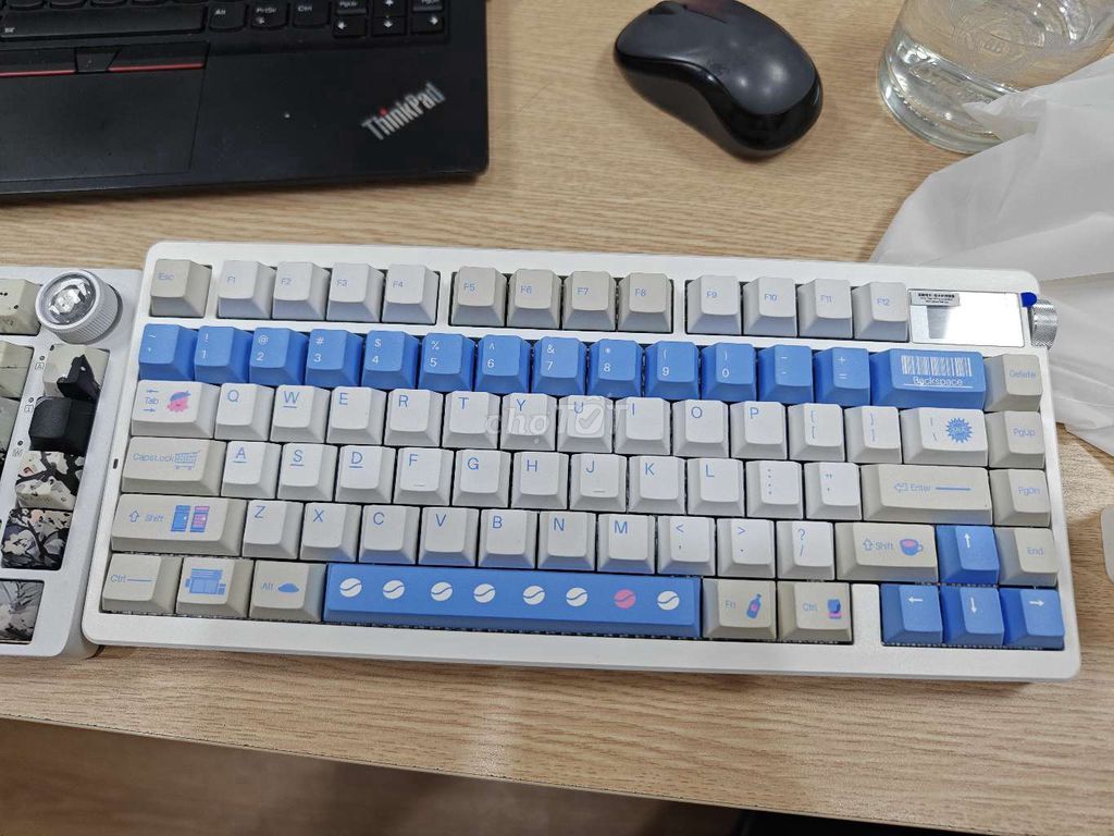 Keycap Nova 75 max Xanh Trắng. Mua bán Phụ kiện (Màn hình, Chuột...) tại Quận Cầu Giấy Hà Nội được đăng bởi Tiến hình 1