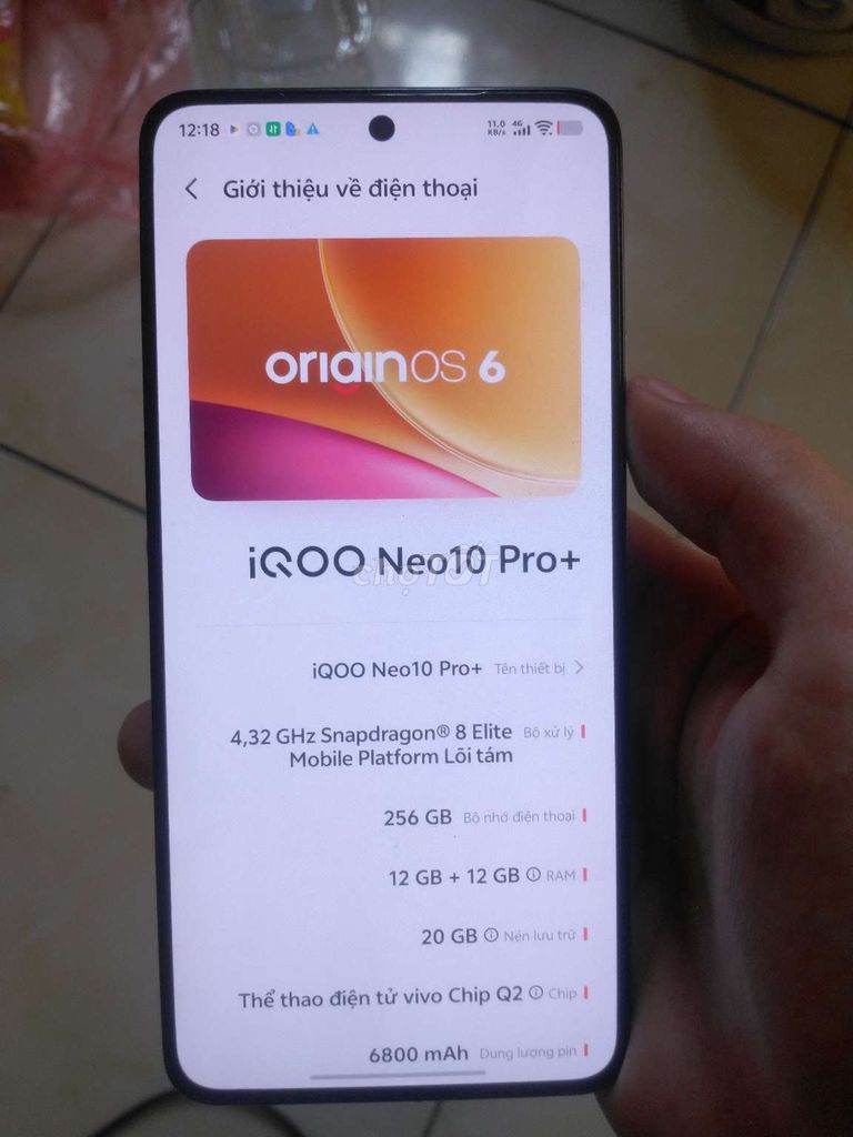iQOO Neo10 Pro+  12/256GB Đen. Mua bán Điện thoại tại Quận Bắc Từ Liêm Hà Nội được đăng bởi nam hình 1
