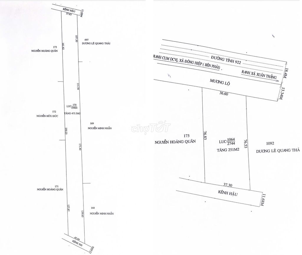 Bán Gấp Đất 3 Mặt Tiền Vị Trí Đắc Địa Tại Xã Đông Hiệp, Cờ Đỏ, Cần Thơ