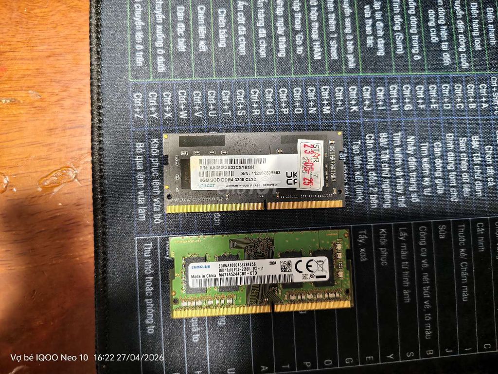 RAM Apacer 8GB DDR4 3200MHz. Mua bán Linh kiện (RAM, Card...) tại Huyện Chơn Thành Bình Phước được đăng bởi 07.Thân hoàng quốc bảo hình 1