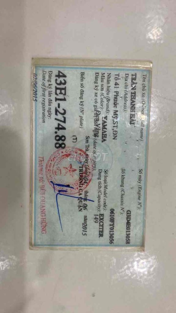 Cần đổi xe để đưa đón con nhỏ. Mua bán Xe máy tại Quận Sơn Trà Đà Nẵng được đăng bởi Mr2 hình 6