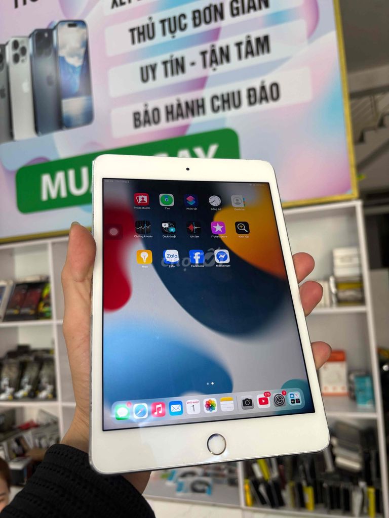 Apple iPad mini 4 64GB Bạc. Mua bán Máy tính bảng tại Quận Sơn Trà Đà Nẵng được đăng bởi Diễm Diễm hình 1