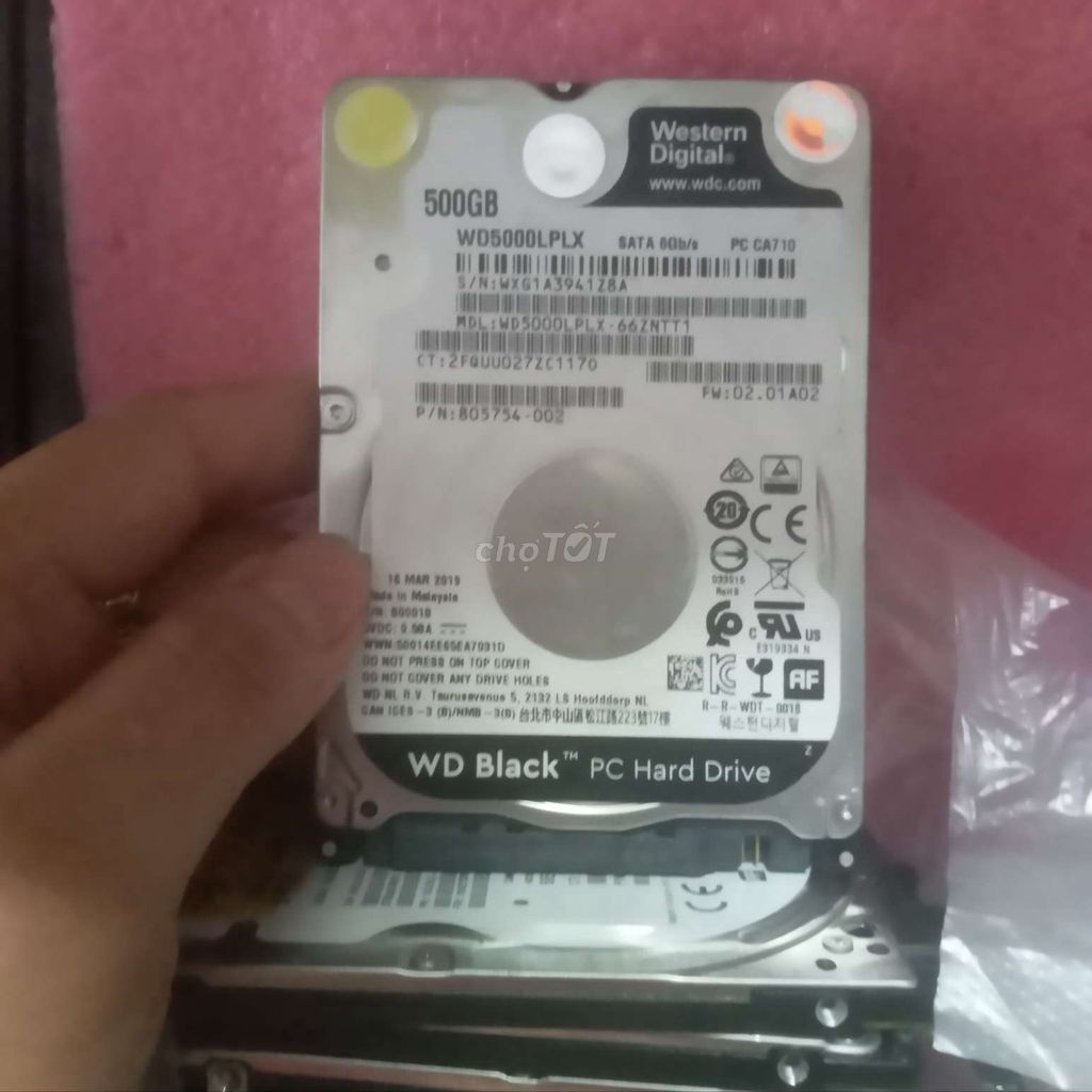 CÒN 55 Ổ HDD 500GB LAPTOP,SỨC KHỎE TỐT