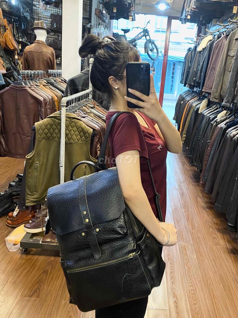 Balo da bò trẻ trung bền bỉ. Mua bán Túi xách tại Quận Hải Châu Đà Nẵng được đăng bởi Ngọc Hoà hình 1