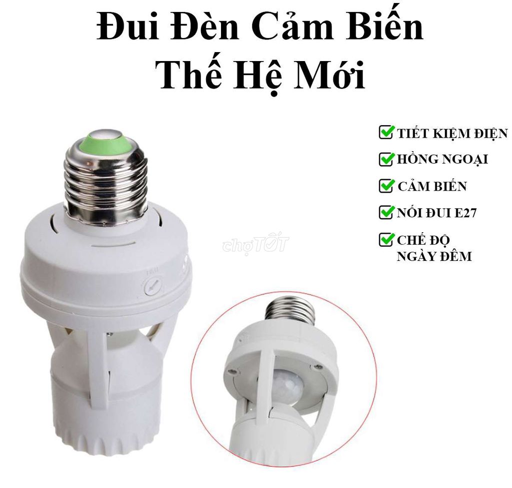 Đui Đèn Cảm Biến Chuyển Động Hồng Ngoại. Mua bán Đèn tại Thành phố Biên Hòa Đồng Nai được đăng bởi Phạm Quỳnh hình 1