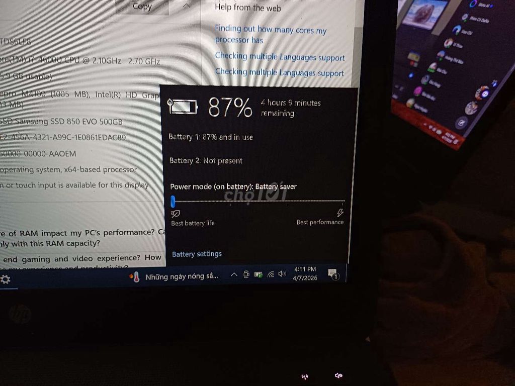 HP ZBook 14 i7-4600U 16GB/500GB. Mua bán Laptop tại Quận Cẩm Lệ Đà Nẵng được đăng bởi Nguyễn Thanh Tú hình 1