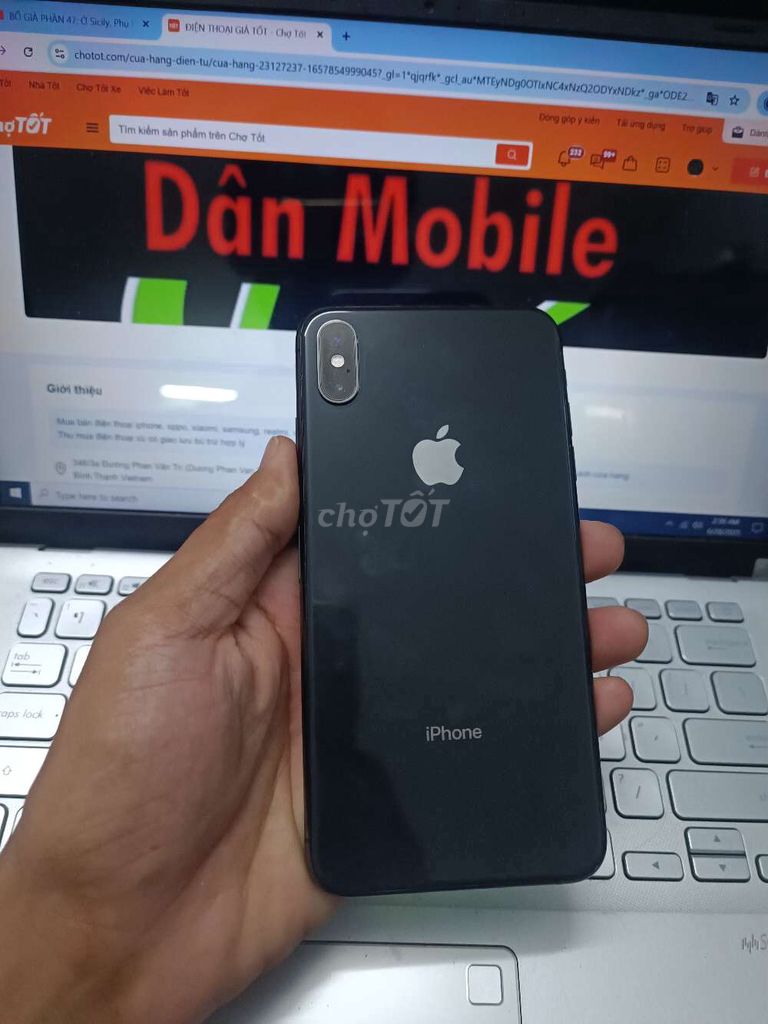 IPHONE XS MAX 64GB QTE KO FACE ICLOUD SẠCH. Mua bán Điện thoại tại Quận Bình Thạnh Tp Hồ Chí Minh được đăng bởi Dân Mobile hình 1