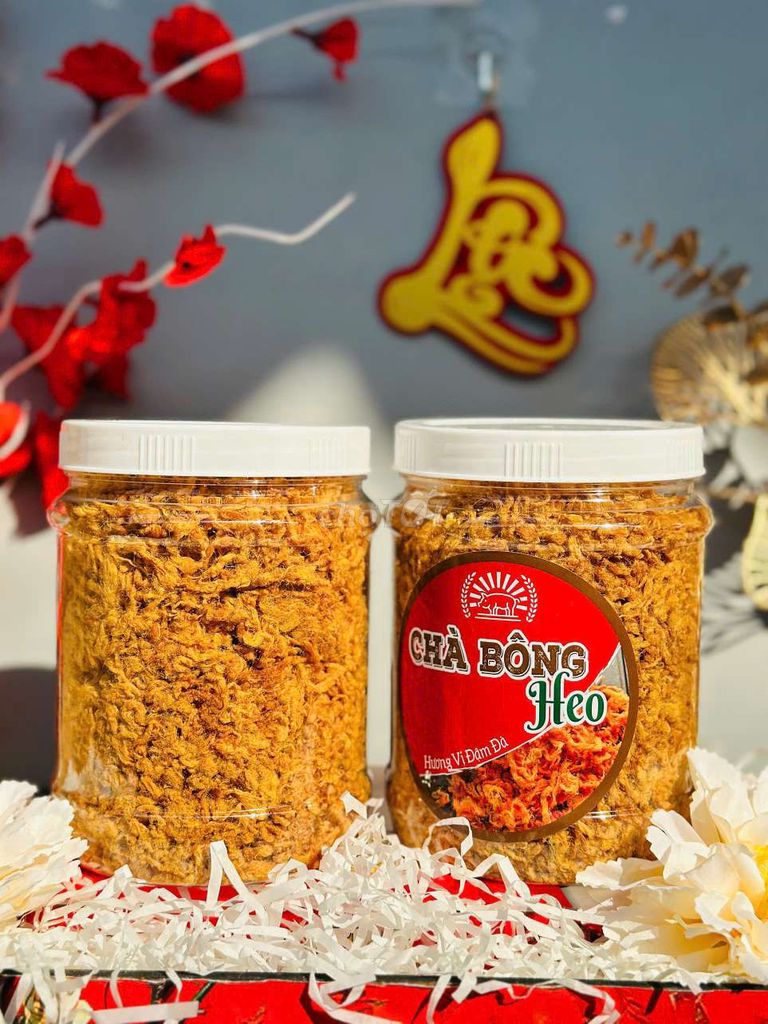 Chà bông heo hộp 500gr