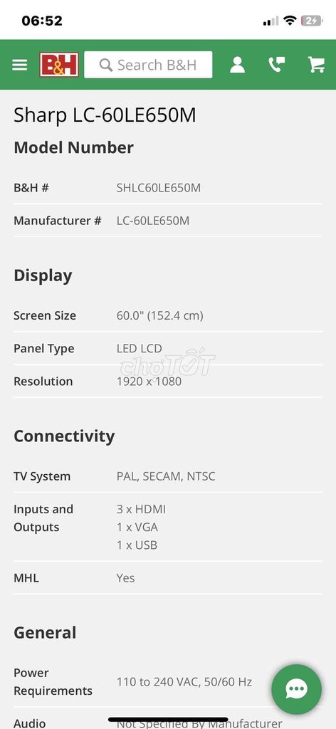 tivi sharp 60” full hd. Mua bán Tivi, Âm thanh tại Quận 7 Tp Hồ Chí Minh được đăng bởi Hung nguyen hình 2