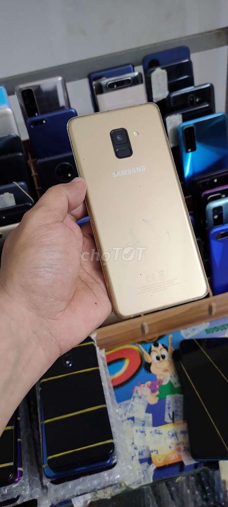 Samsung A8 plus, ram 6gb, 2sim, vân tay. Mua bán Điện thoại tại Quận Gò Vấp Tp Hồ Chí Minh được đăng bởi A LONG   nhận thanh toán THẺ TÍN DỤNG hình 1