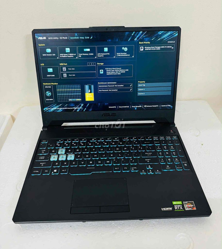 Asus TUF FA506 gaming. Mua bán Laptop tại Huyện Thanh Trì Hà Nội được đăng bởi Hoàng Lã hình 1