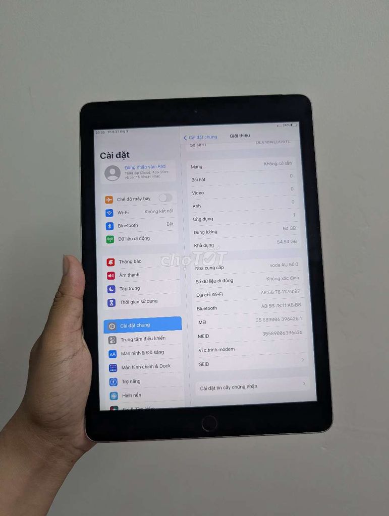 Apple iPad Air 2 64GB Bạc Wifi. Mua bán Máy tính bảng tại Quận Nam Từ Liêm Hà Nội được đăng bởi Dương hình 1