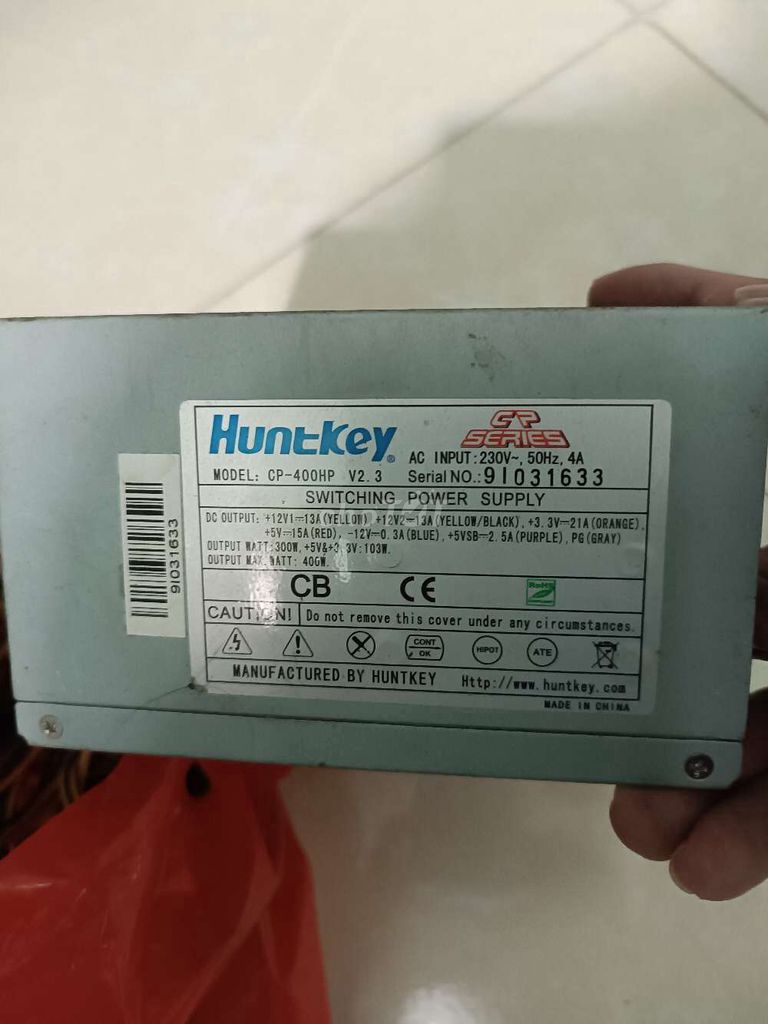 Nguồn máy tính Huntkey. Mua bán Linh kiện (RAM, Card...) tại Thị xã Từ Sơn Bắc Ninh được đăng bởi Minh hình 1
