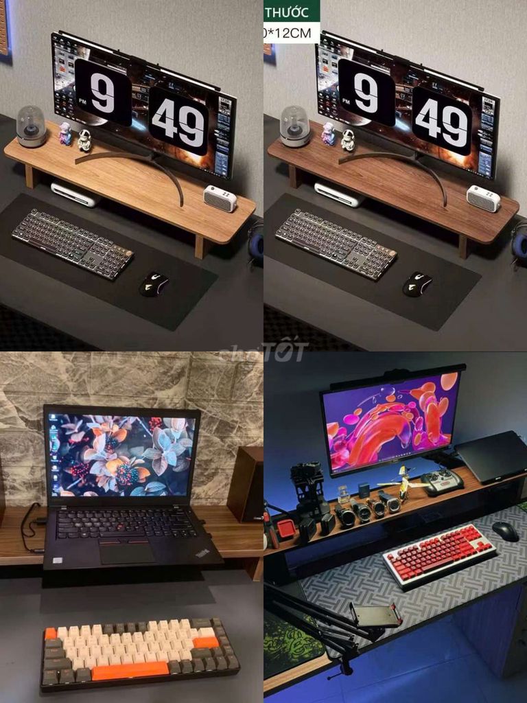 KỆ ĐỂ MÀN HÌNH MÁY TÍNH - GÓC DECOR LÀM VIỆC. Mua bán Tủ, kệ gia đình tại Quận Cẩm Lệ Đà Nẵng được đăng bởi Trần thuỳ dung hình 1