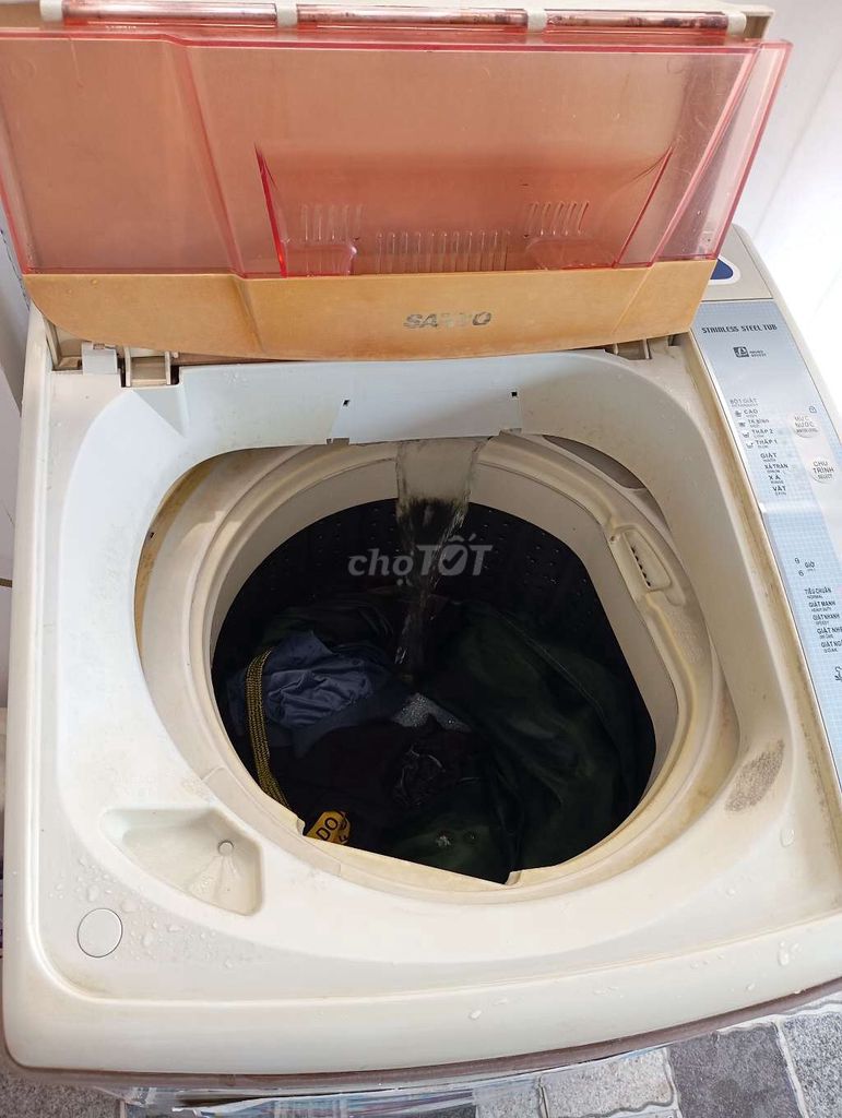 Máy giặt Sanyo 7kg Trắng Đã sử dụng. Mua bán Máy giặt tại Thị xã Phú Mỹ Bà Rịa - Vũng Tàu được đăng bởi athanh aden  hình 1
