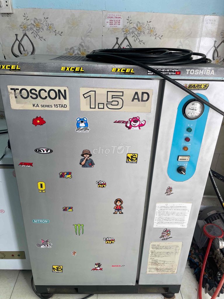 Máy nén khí Toshiba 2hp 9 kí 28l có sấy khí. Mua bán Đồ chuyên dụng, Giống nuôi trồng tại Thị xã Tân Uyên Bình Dương được đăng bởi Tắc Xìn hình 1