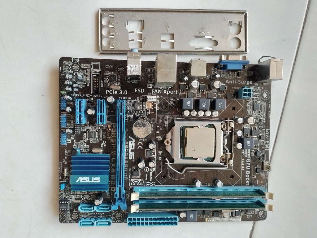 Combo main h61 asus, cpu i3 2130, ram 8g