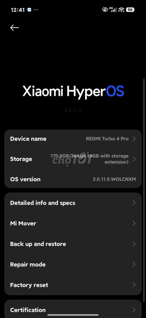 Xiaomi Redmi Turbo 4 Pro 264GB. Mua bán Điện thoại tại Quận Cầu Giấy Hà Nội được đăng bởi Bố Trẻ Con hình 1